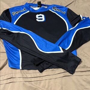 Aspeed Women's Long Sleeve Top - Black and Blue